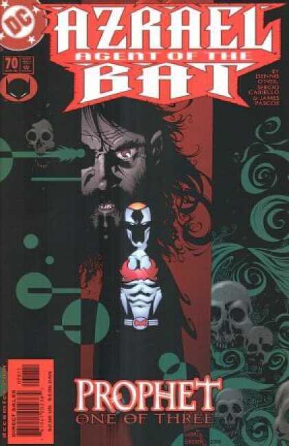 Azrael 70 - Agent Of The Bat - Prophet One Of Three - Volume 70 - Man Behind Object - Black Red Green Cover