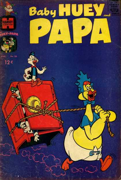 Baby Huey and Papa 28 - Red Safe - Robbers - Huge Baby - Blue Road - Grandpa Duck