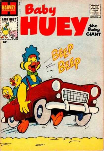 Baby Huey the Baby Giant 17 - Harvey - Baby Nuey - Car - Duck - Comics Code