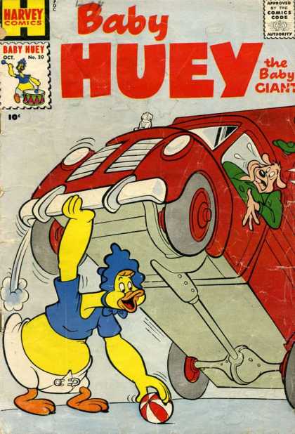 Baby Huey the Baby Giant 20 - Truck - Diaper - Ball - Harvey Comics - Duck