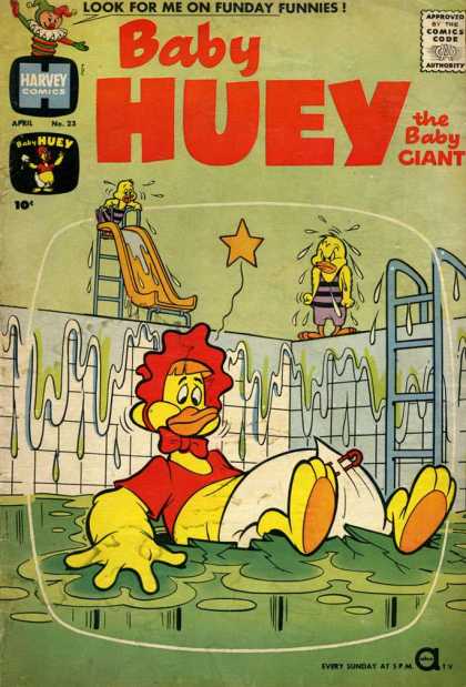 Baby Huey the Baby Giant 23 - Swimming Pool - Star - 3 Ducks - Low Water - Head Band
