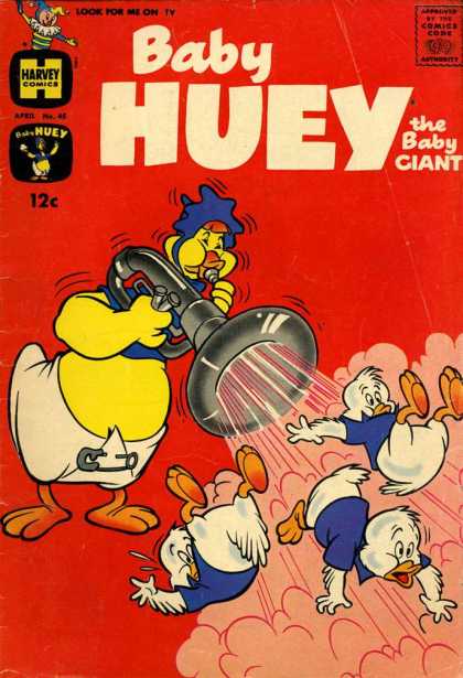 Baby Huey the Baby Giant 45 - Ducks - Diaper - Tuba - Harvey - Shirt
