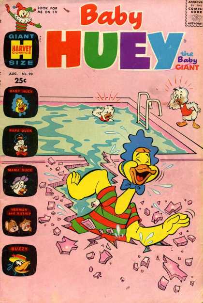 Baby Huey the Baby Giant 90 - Duck - Mouse - Pool - Water - Chick