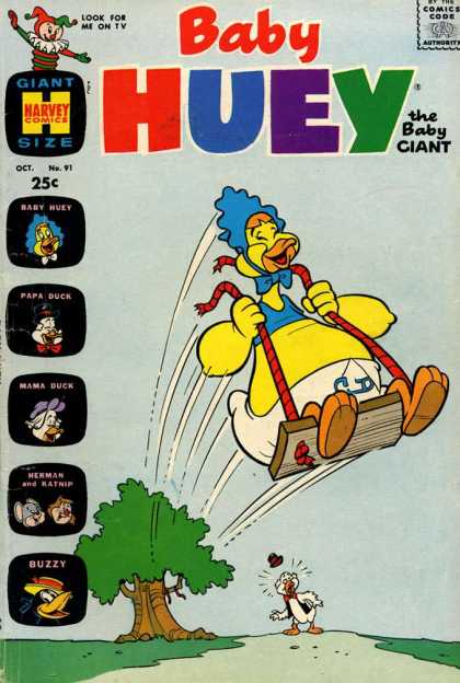 Baby Huey the Baby Giant 91 - Swing - Playing - Cord - Cut - Thrown
