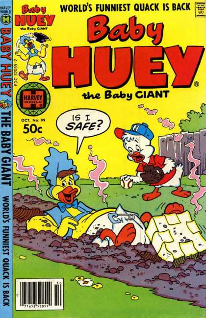 Baby Huey the Baby Giant 99 - Harvey - 50 Cents - Baseball - Fence - Is I Safe