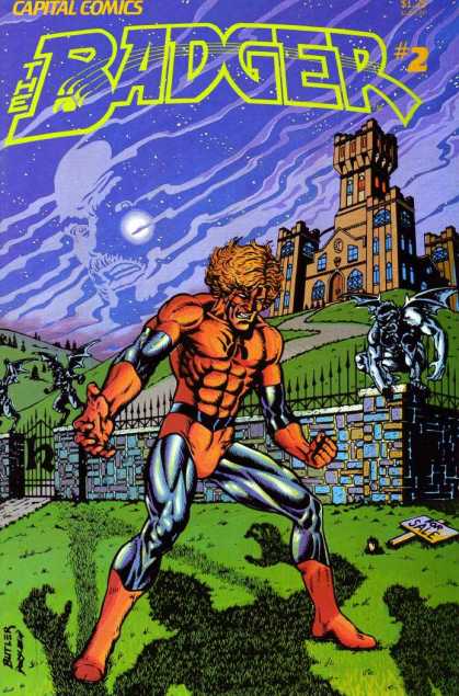 Badger 2 - Superhero - Capital Comics - Castle - Man In The Sky - Gargoyle - Michael Oeming