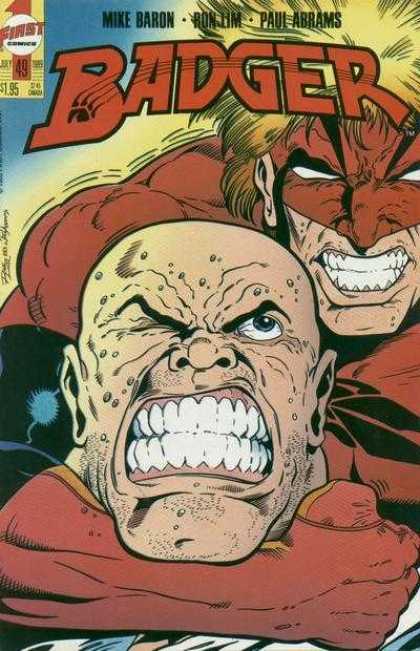 Badger 49 - First Comics - Bald Head - Choke Hold - Mask - Ron Lim