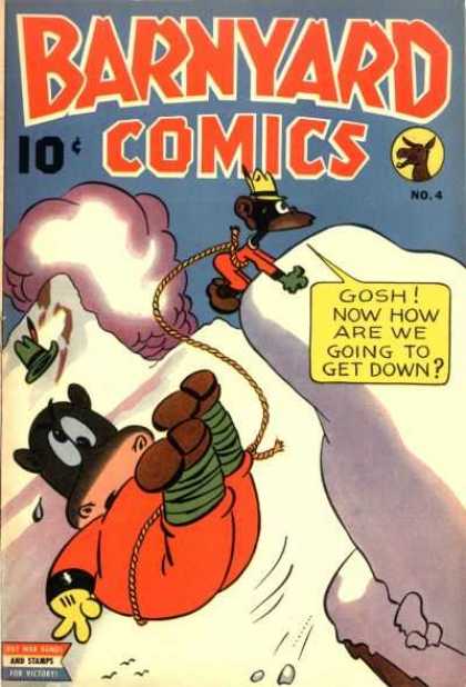 Barnyard Comics 4 - Gosh - Hippo - Monkey - Mountain - Climbing