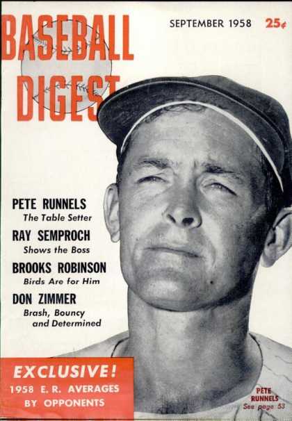 Baseball Digest - September 1958