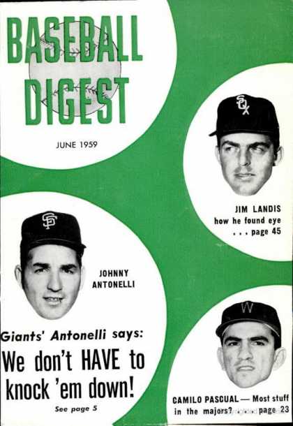 Baseball Digest - June 1959