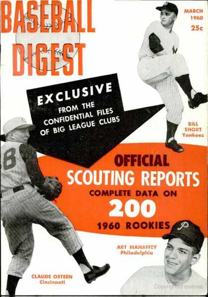 Baseball Digest - March 1960