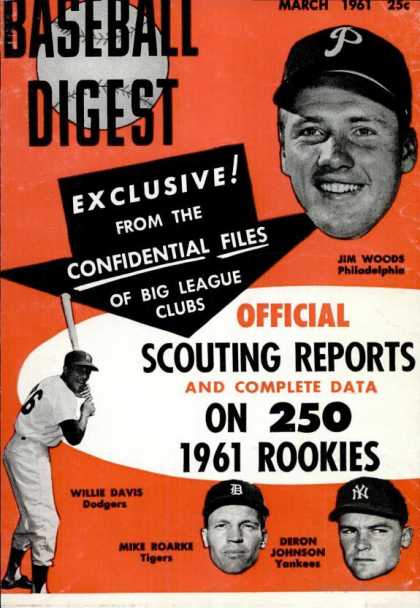Baseball Digest - March 1961