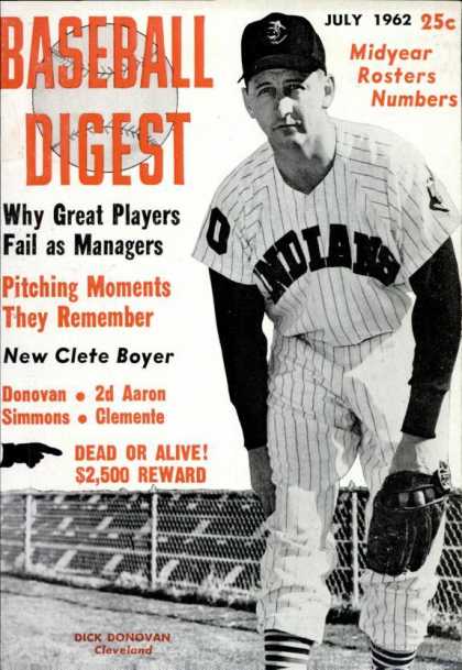 Baseball Digest - July 1962
