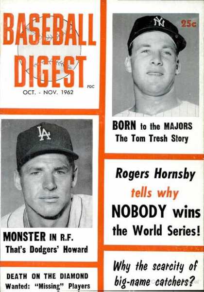 Baseball Digest - October 1962