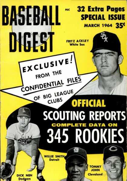 Baseball Digest - March 1964