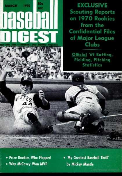 Baseball Digest - March 1970