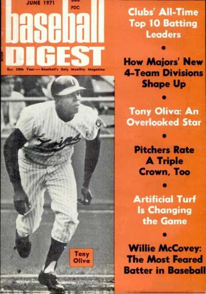 Baseball Digest - June 1971