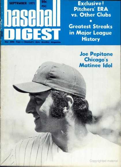 Baseball Digest - September 1971