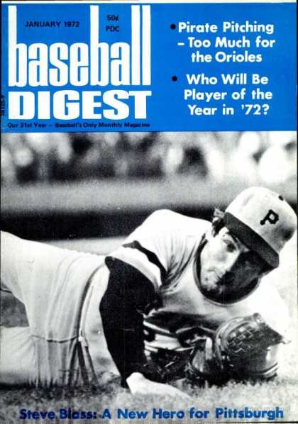Baseball Digest - January 1972