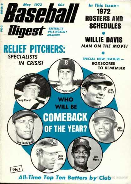 Baseball Digest - May 1972