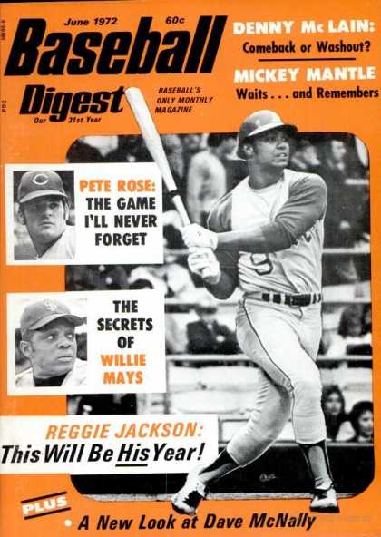 Baseball Digest - June 1972