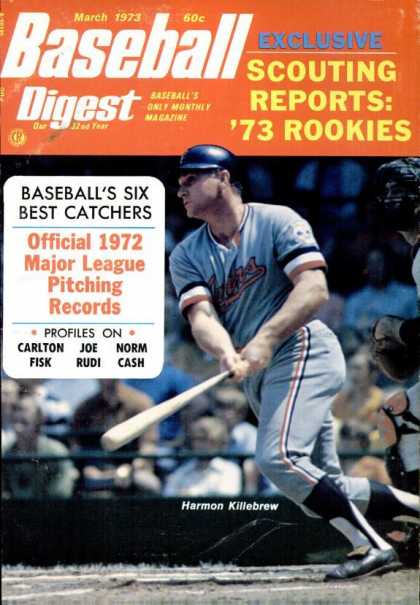 Baseball Digest - March 1973