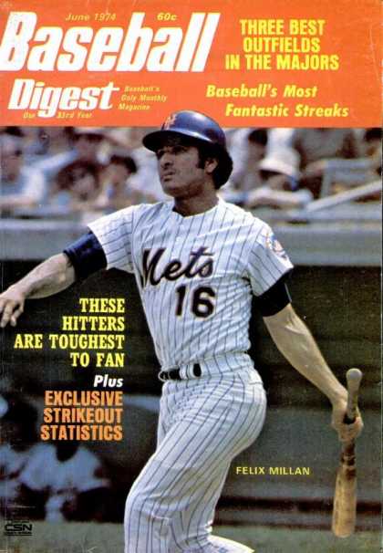 Baseball Digest - June 1974