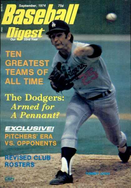 Baseball Digest - September 1974