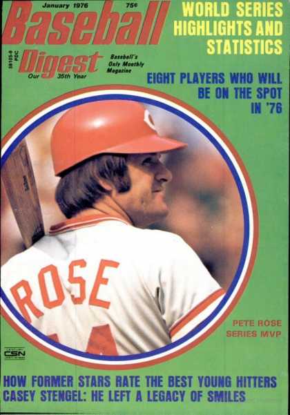 Baseball Digest - January 1976