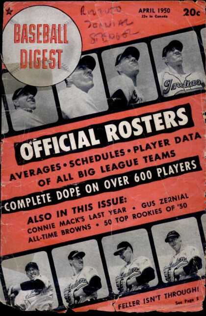 Baseball Digest - April 1950