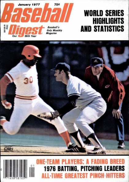 Baseball Digest - January 1977