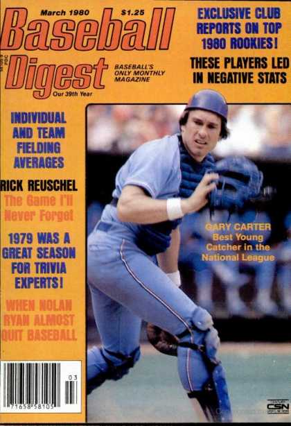 Baseball Digest - March 1980