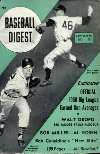 Baseball Digest - September 1950