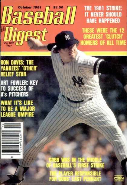 Baseball Digest - October 1981