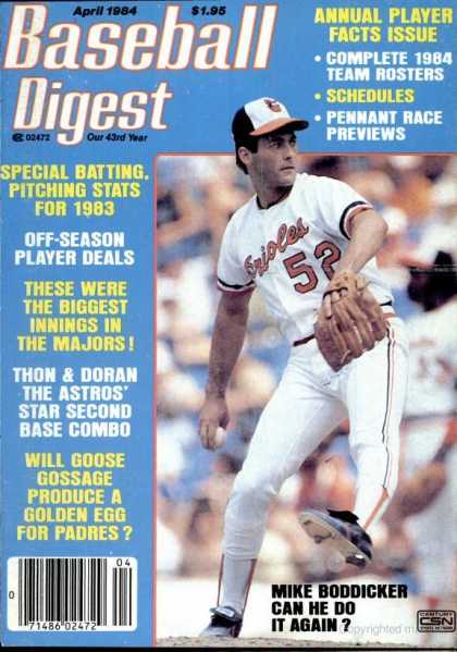 Baseball Digest - April 1984