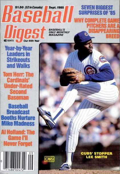 Baseball Digest - September 1985