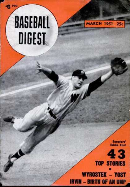 Baseball Digest - March 1951