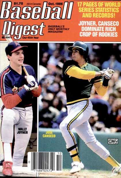 Baseball Digest - October 1986