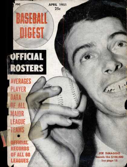 Baseball Digest - April 1951