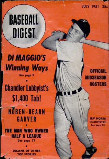 Baseball Digest - July 1951