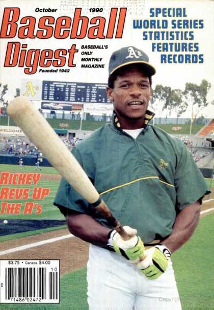 Baseball Digest - October 1990