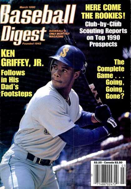 Baseball Digest - March 1991