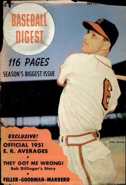 Baseball Digest - September 1951