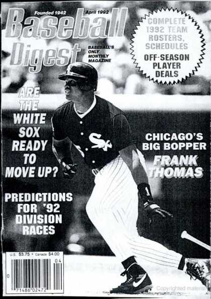 Baseball Digest - April 1992