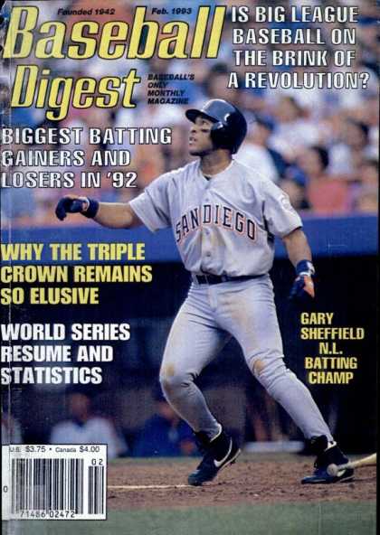 Baseball Digest - February 1993