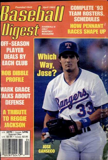 Baseball Digest - April 1993
