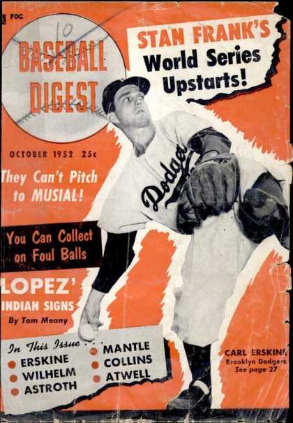 Baseball Digest - October 1952