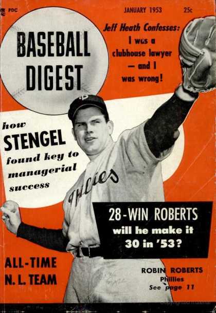 Baseball Digest - January 1953