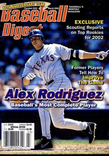 Baseball Digest - March 2002
