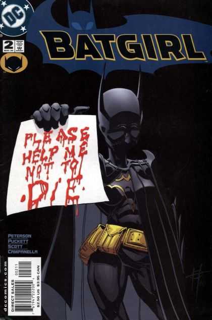 Batgirl 2 - Please Help Me Not To Die - Blood - Letter - Peterson Puckett - Scott Campanella
